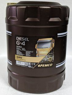 Масло моторное PEMCO Diesel 15W-40 SHPD (API CI-4/SL, ACEA E7, A3/B4), 10л