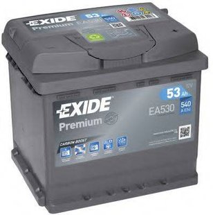 Автомобільний акумулятор EXIDE 6СТ-53 АзЕ PREMIUM EA530