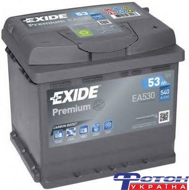 Автомобільний акумулятор EXIDE 6СТ-53 АзЕ PREMIUM EA530
