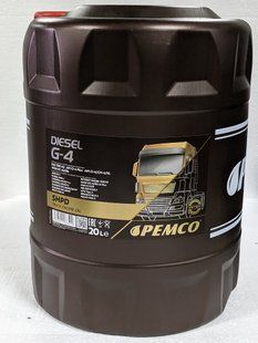 Масло моторное PEMCO Diesel 15W-40 SHPD (API CI-4/SL, ACEA E7, A3/B4), 20л