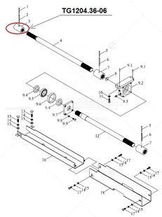 TG1204.36-06 Муфта карданного вала передняя