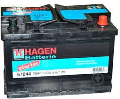 Автомобільний акумулятор Hagen 6CT-78 Евро 78Ah 680A Starter (57844)