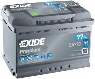 Автомобільний акумулятор EXIDE 6СТ-77 АзЕ PREMIUM EA770