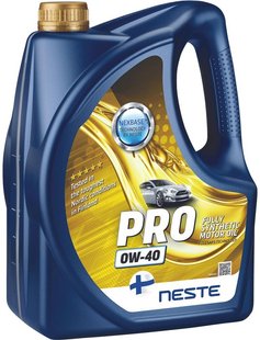 Олива моторна Neste Pro 0W40 API SN/CF синтетична, 4л