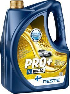 Масло моторное Neste Pro+ 0W20 V ACEA С5, синтетическое, 4л