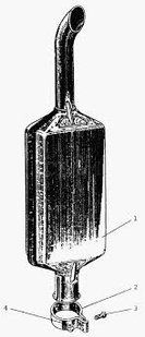 Глушник МТЗ короткий L=930 мм. (пр-во Віроока), шт