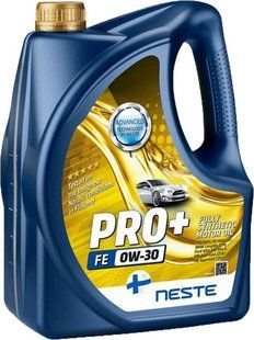 Масло моторное Neste Pro+ 0W30 FE синтетическое, 4л