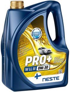 Масло моторное Neste Pro+ 0W30 W Longlife-III синтетическое, 4л