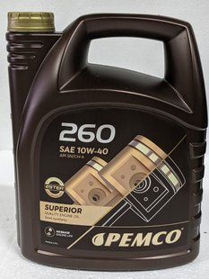 Масло моторное PEMCO 10W-40 (API SN/CH-4, ACEA A3/B4), 5л