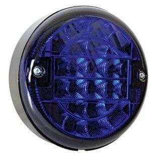 Фонарь задний круглый LED синий кабель